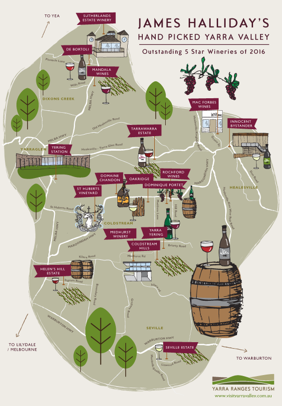 yarra valley wineries map